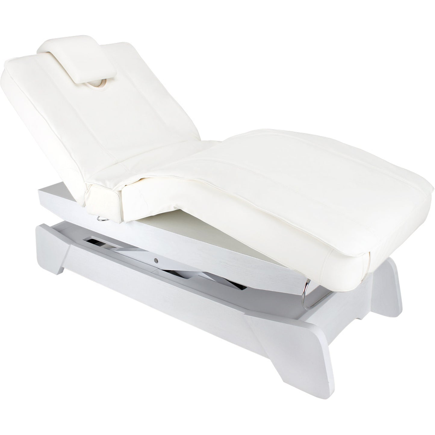 Massageliege Wellnessliege weiß 000208