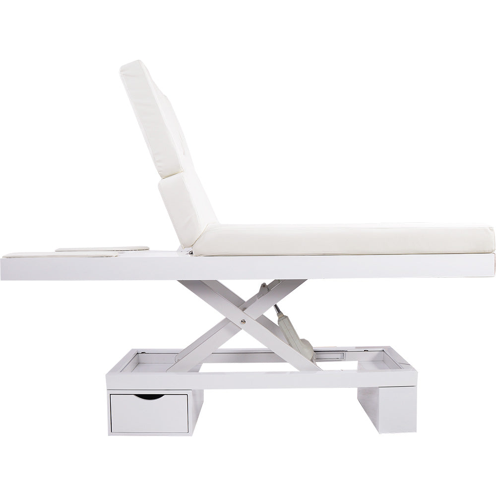 Massageliege Wellnessliege weiß mit Heizung 003815H