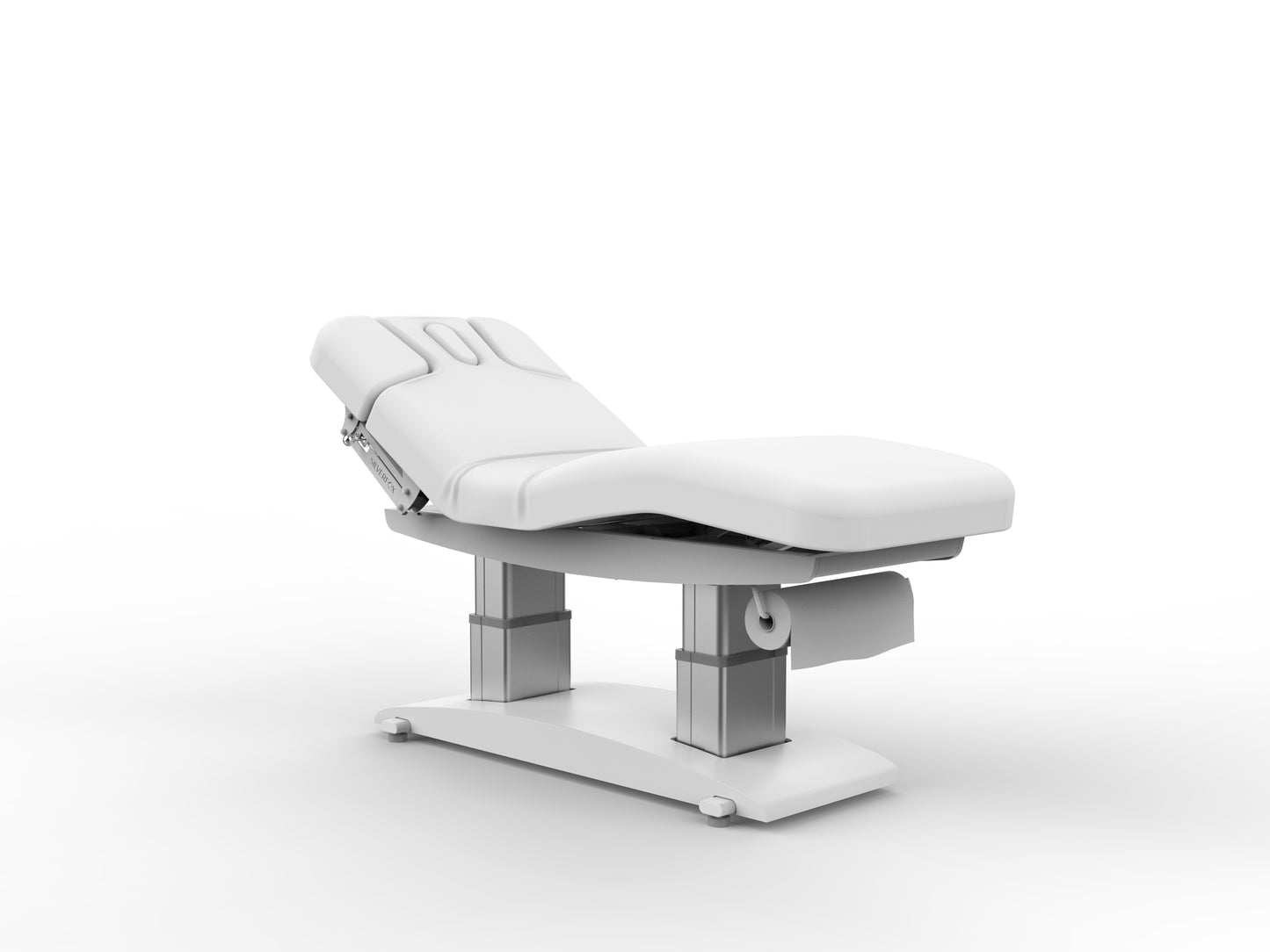 Massageliege Weiß mit 4 Motoren & Heizung L02259H