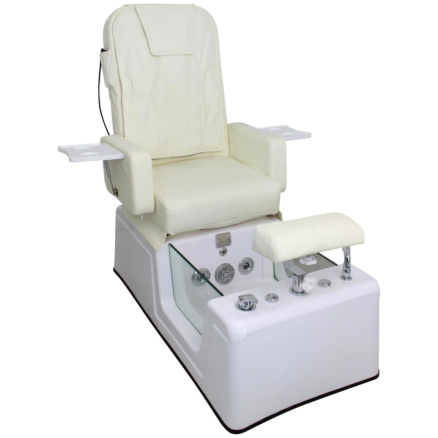 Fußpflegesessel elektrisch mit Rückenmassagefunktion weiß F002310