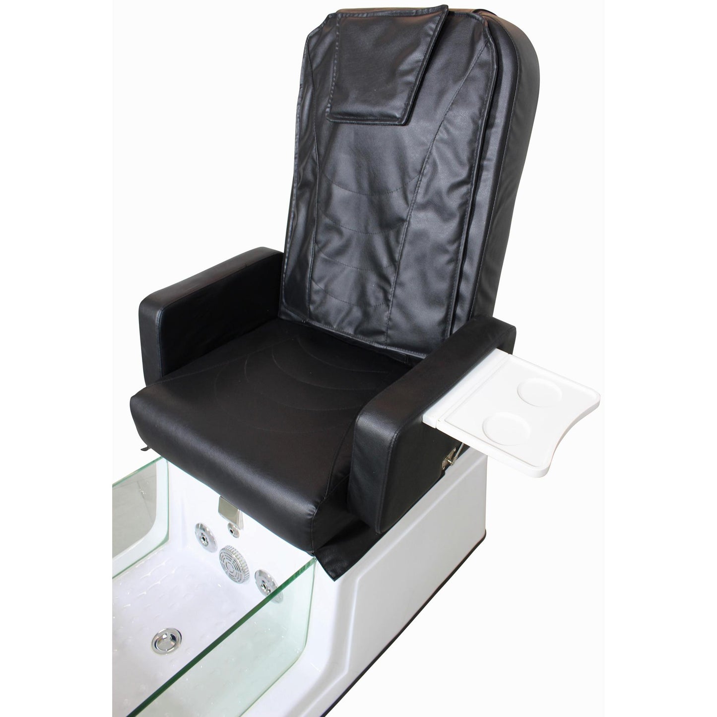 Fußpflegesessel elektrisch mit Rückenmassagefunktion schwarz / weiß F052310