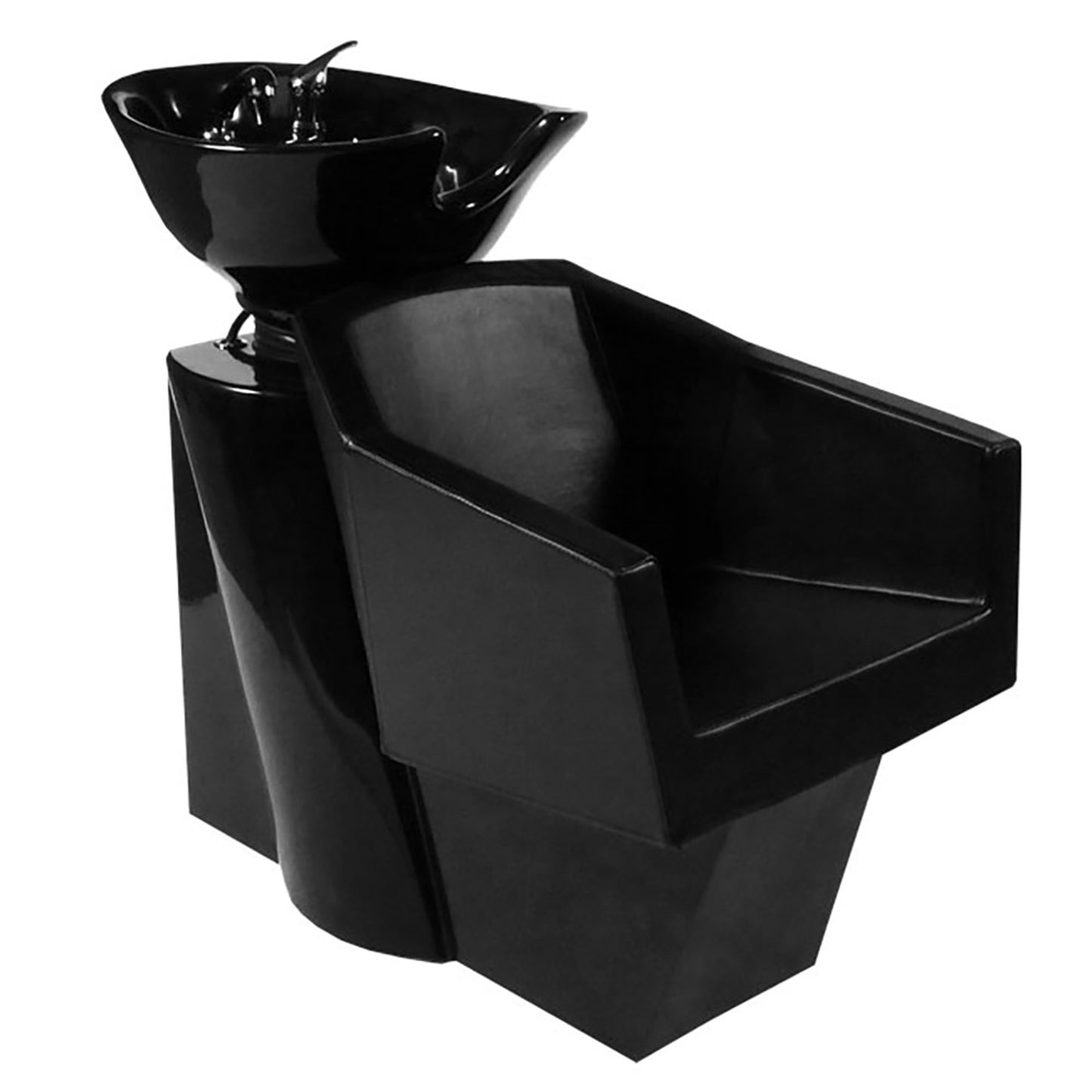Friseurwaschsessel Rückwärtswaschsessel schwarz 255429 /171