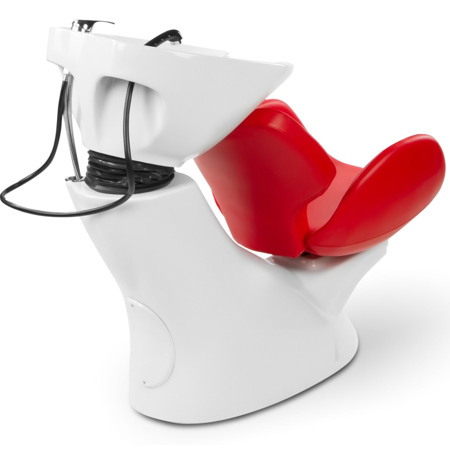 Friseurwaschsessel weiß / rot 256112