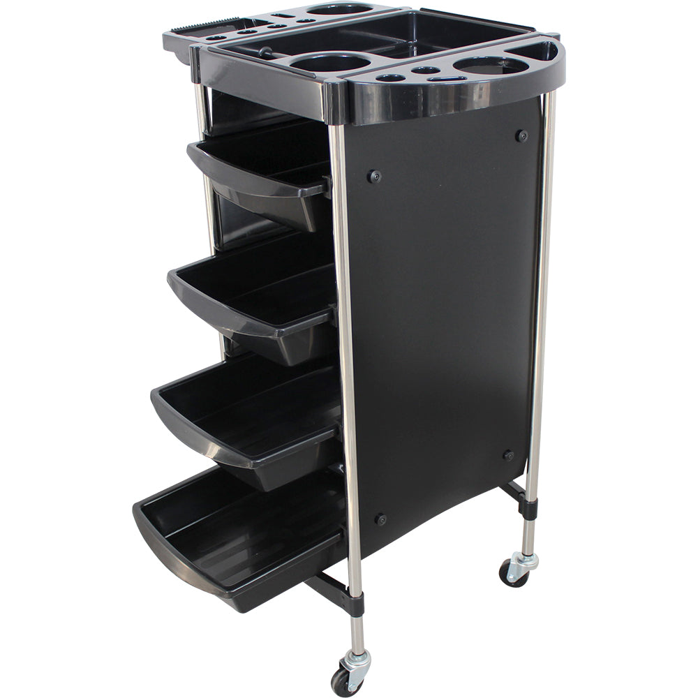 Friseurboy 2x Beistelltische schwarz T50Q16