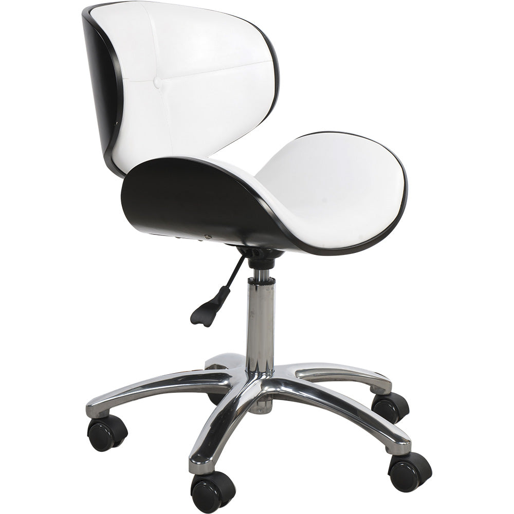 Arbeitsstuhl schwarz/weiß A02131