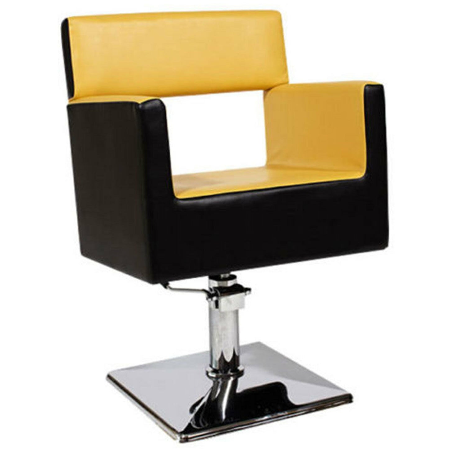 Friseurstuhl schwarz-gelb s30005