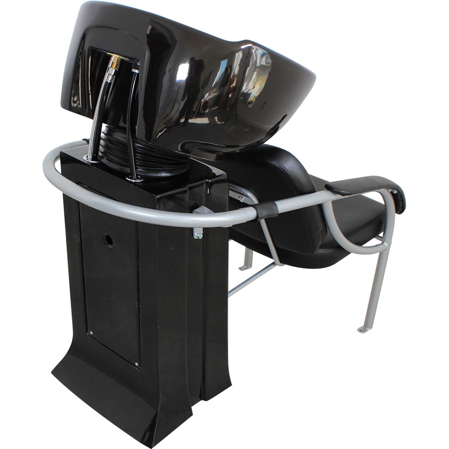 Friseurwaschsessel Rückwärtswaschsessel schwarz w50215