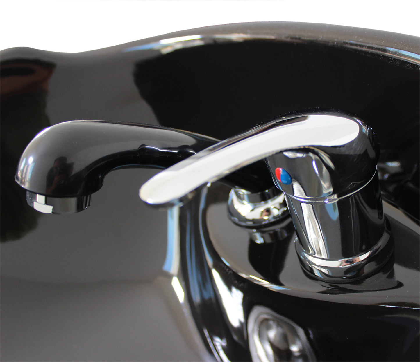 Friseurwaschsessel Rückwärtswaschsessel schwarz w50215