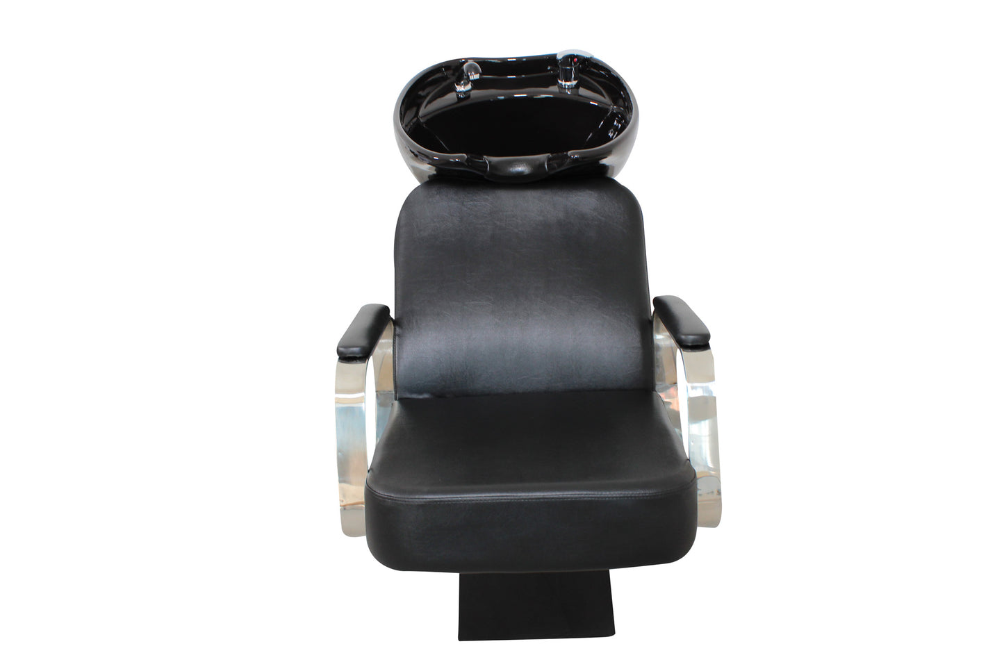 Friseurwaschsessel Rückwärtswaschsessel schwarz w50216
