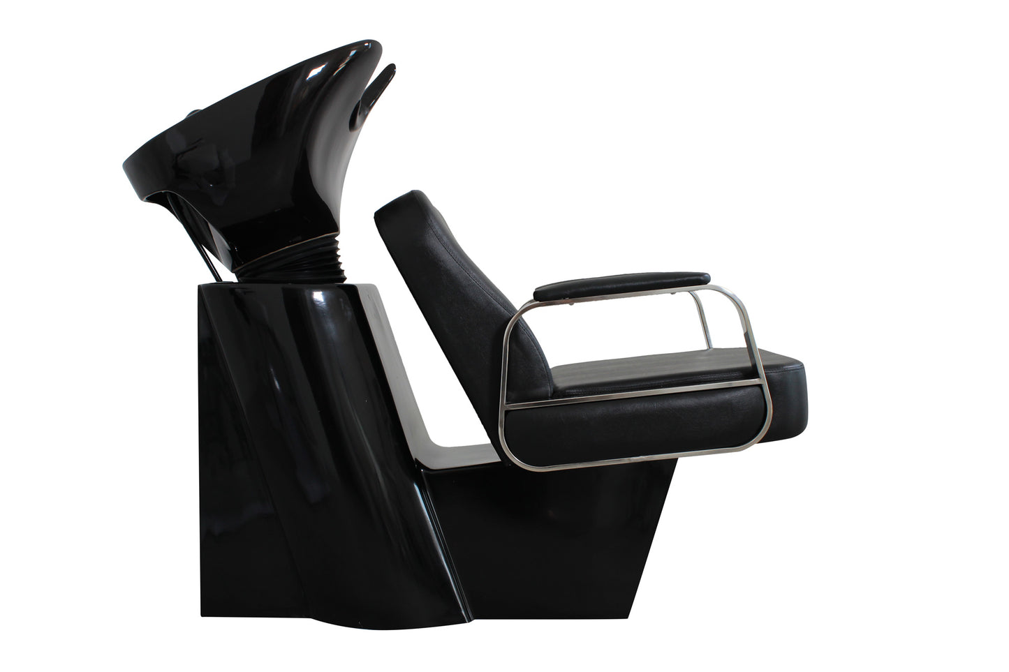 Friseurwaschsessel Rückwärtswaschsessel schwarz w50216