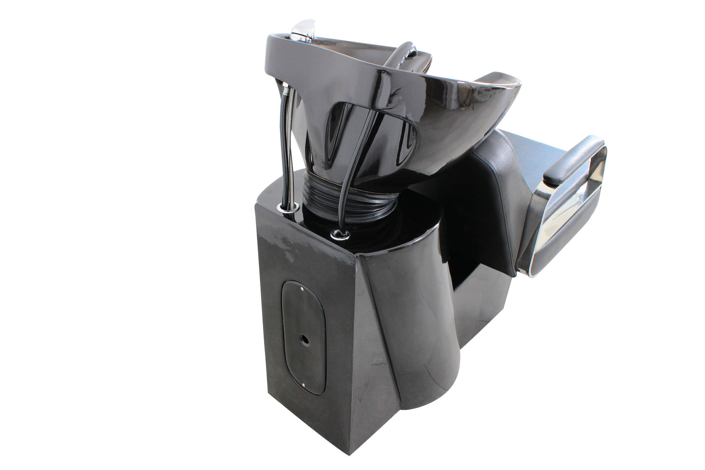 Friseurwaschsessel Rückwärtswaschsessel schwarz w50216