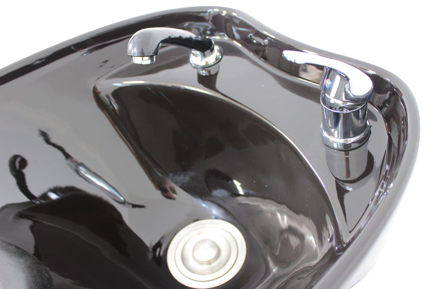 Friseurwaschsessel Rückwärtswaschsessel schwarz w50216
