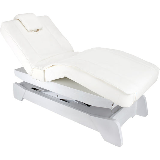 Massageliege Wellnessliege weiß 000208