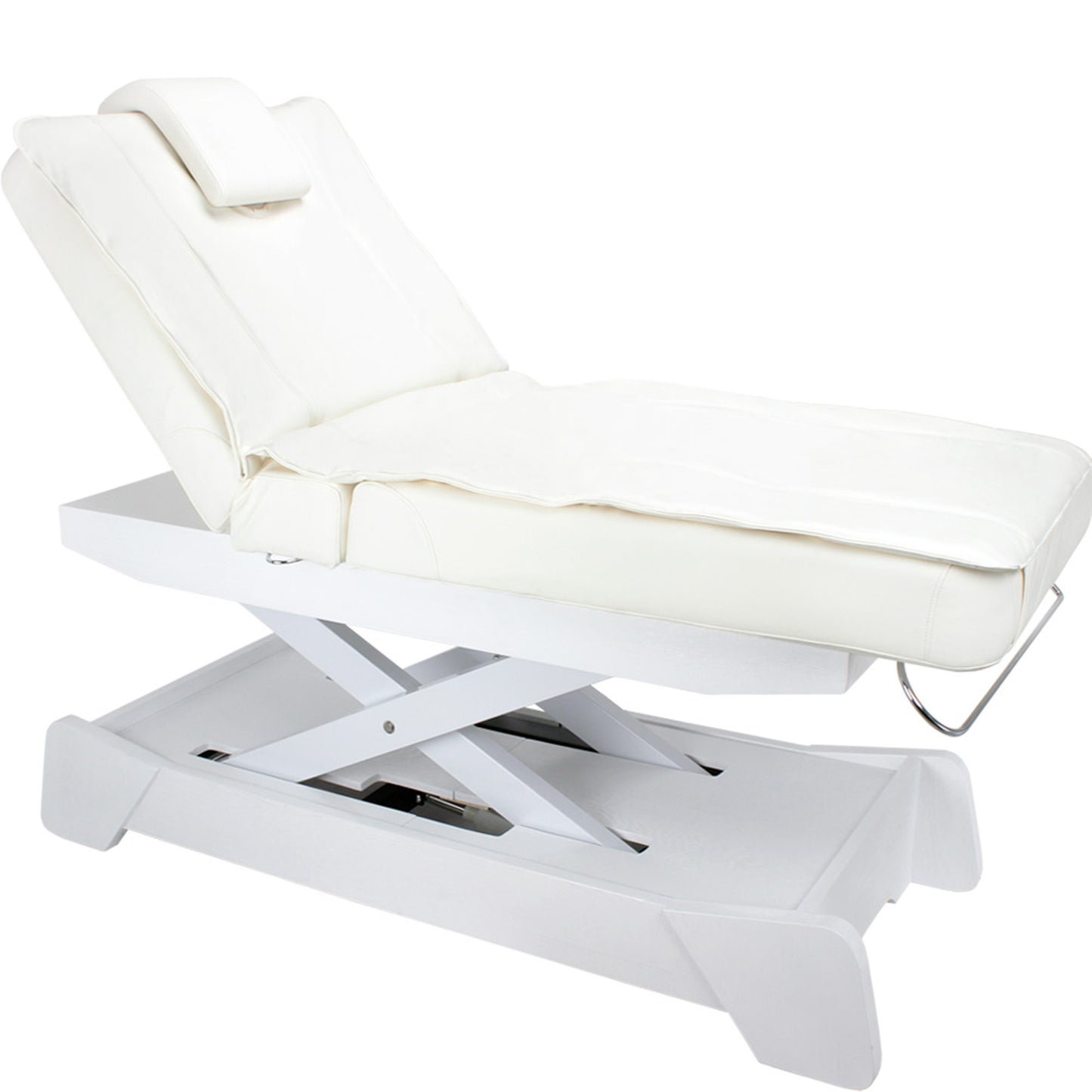 Massageliege Wellnessliege weiß 000208
