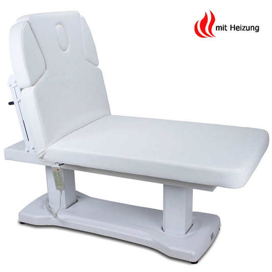 Massageliege weiß mit Heizung und Memory 003818H