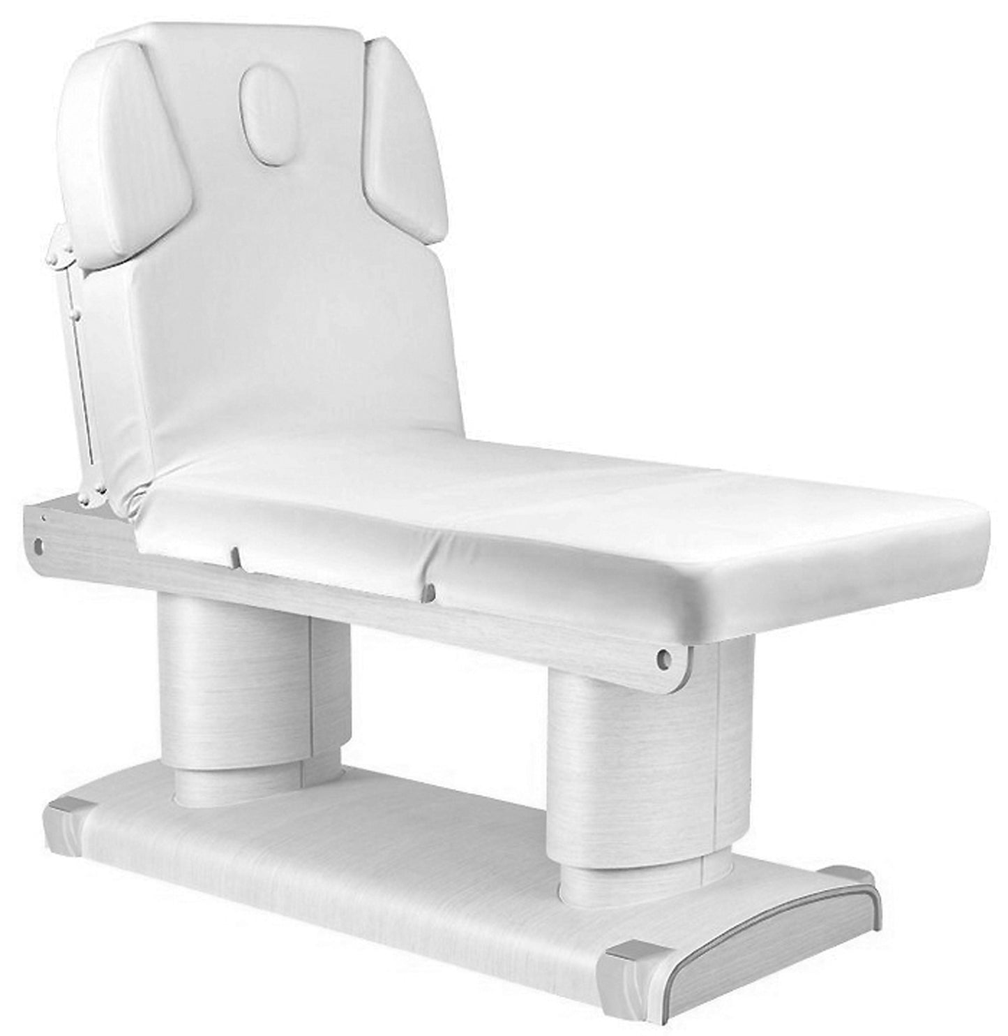 Massageliege Weiß mit 4 Motoren Heizung & Memory 003838H