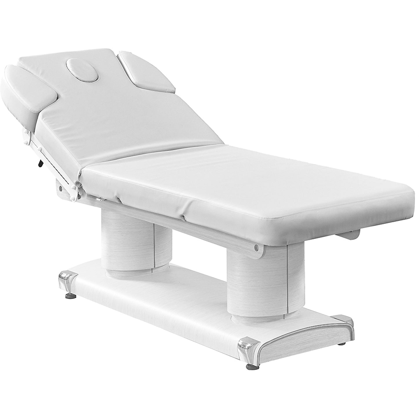 Massageliege Weiß mit 4 Motoren Heizung & Memory 003838H