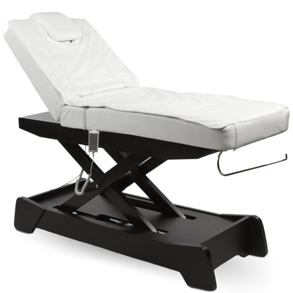 Massageliege Wellnessliege weiß / kaffee 040208
