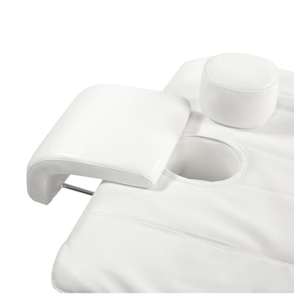 Massageliege Wellnessliege weiß / kaffee 040208