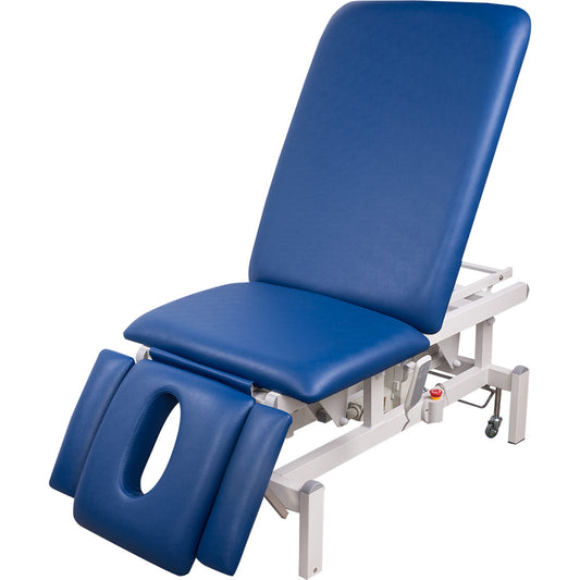 Vollelektrische Behandlungsliege blau 078273