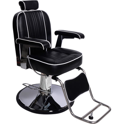 Barber Herrenstuhl Friseurstuhl schwarz 205028