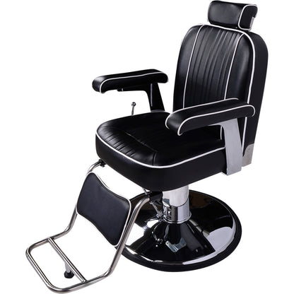 Barber Herrenstuhl Friseurstuhl schwarz 205028