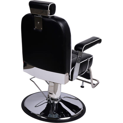Barber Herrenstuhl Friseurstuhl schwarz 205028