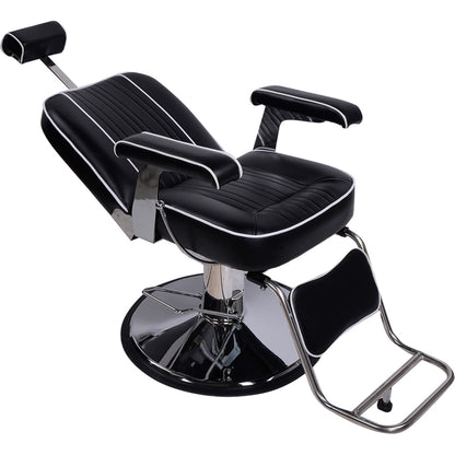 Barber Herrenstuhl Friseurstuhl schwarz 205028