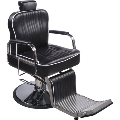 Barber Herrenstuhl Friseurstuhl schwarz 205029