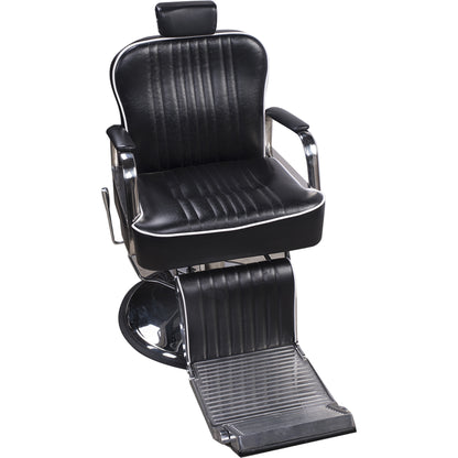 Barber Herrenstuhl Friseurstuhl schwarz 205029