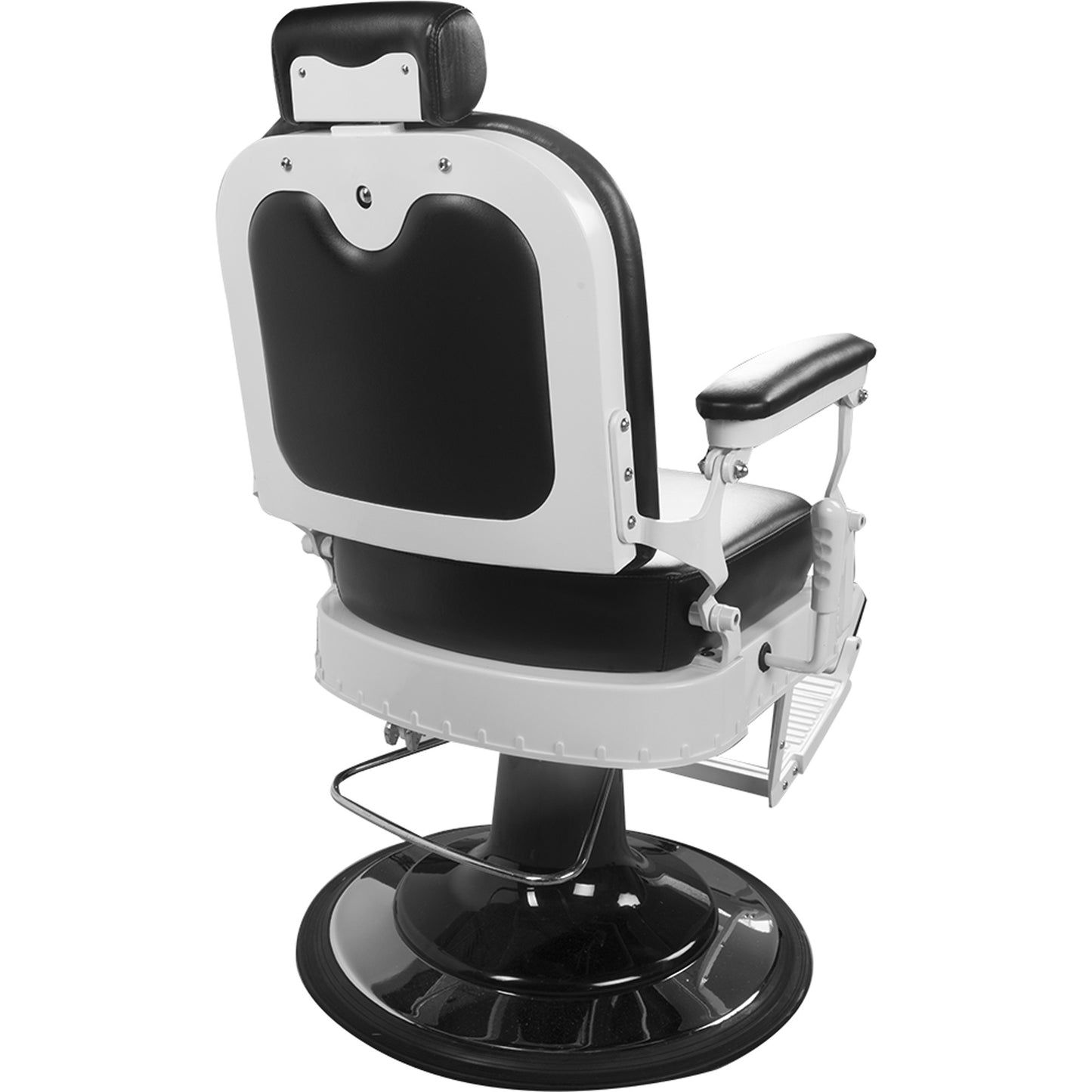 Barber Herrenstuhl Friseurstuhl schwarz / weiß 205030