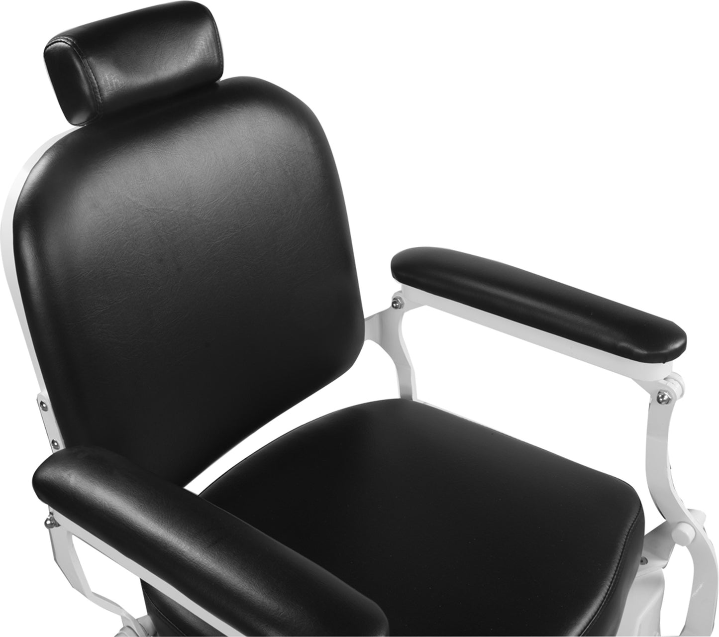 Barber Herrenstuhl Friseurstuhl schwarz / weiß 205030