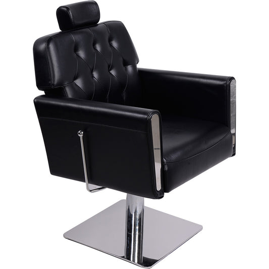 Friseurstuhl schwarz mit verstellbare Rückenlehne 205486a