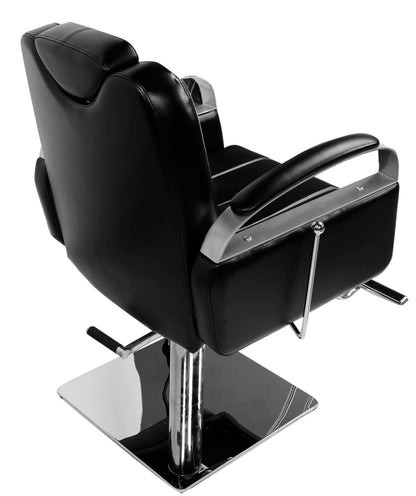 Friseurstuhl schwarz mit verstellbare Rückenlehne 205523