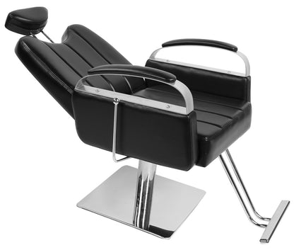 Friseurstuhl schwarz mit verstellbare Rückenlehne 205523