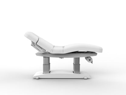 Massageliege Weiß mit 4 Motoren & Heizung L02259H