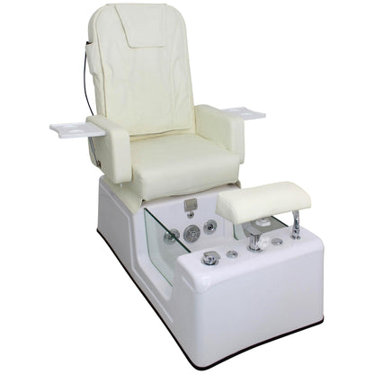 Fußpflegesessel elektrisch mit Rückenmassagefunktion weiß F002310
