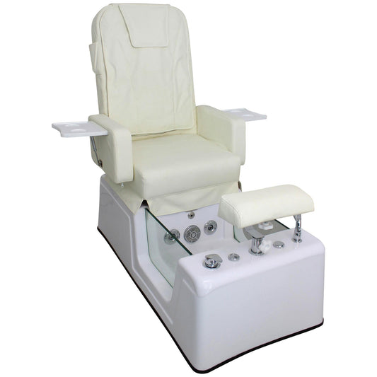 Fußpflegesessel elektrisch mit Rückenmassagefunktion weiß F002310
