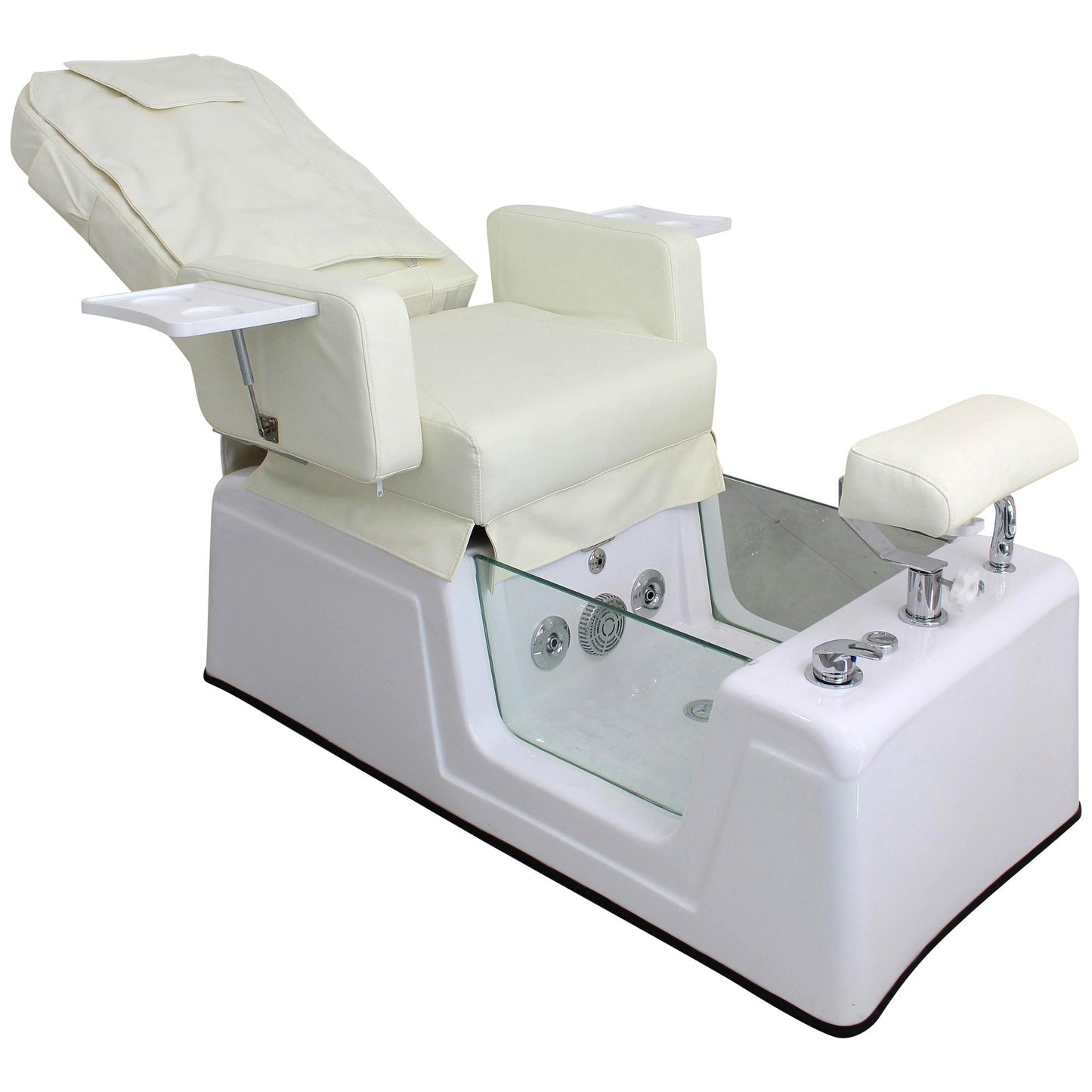 Fußpflegesessel elektrisch mit Rückenmassagefunktion weiß F002310