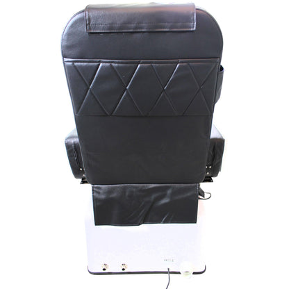 Fußpflegesessel elektrisch mit Rückenmassagefunktion schwarz / weiß F052310