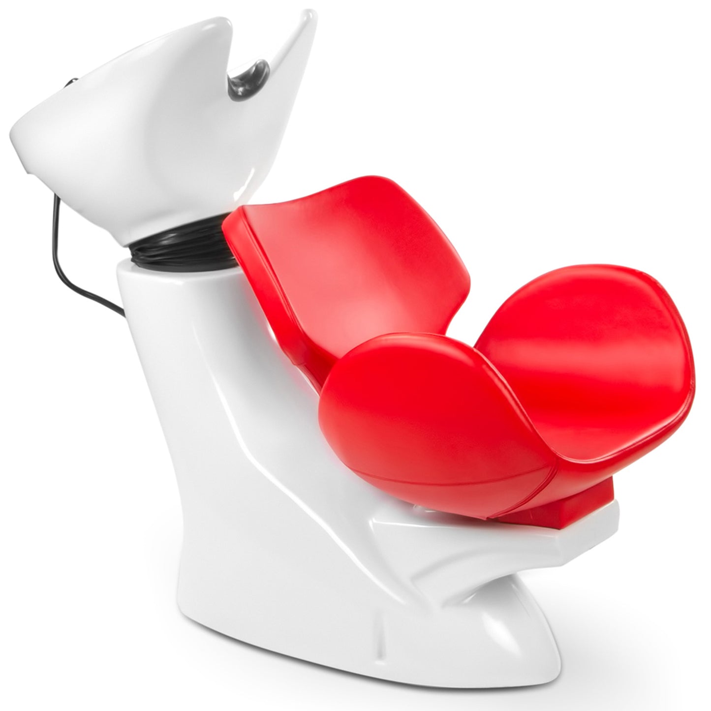 Friseurwaschsessel weiß / rot 256112