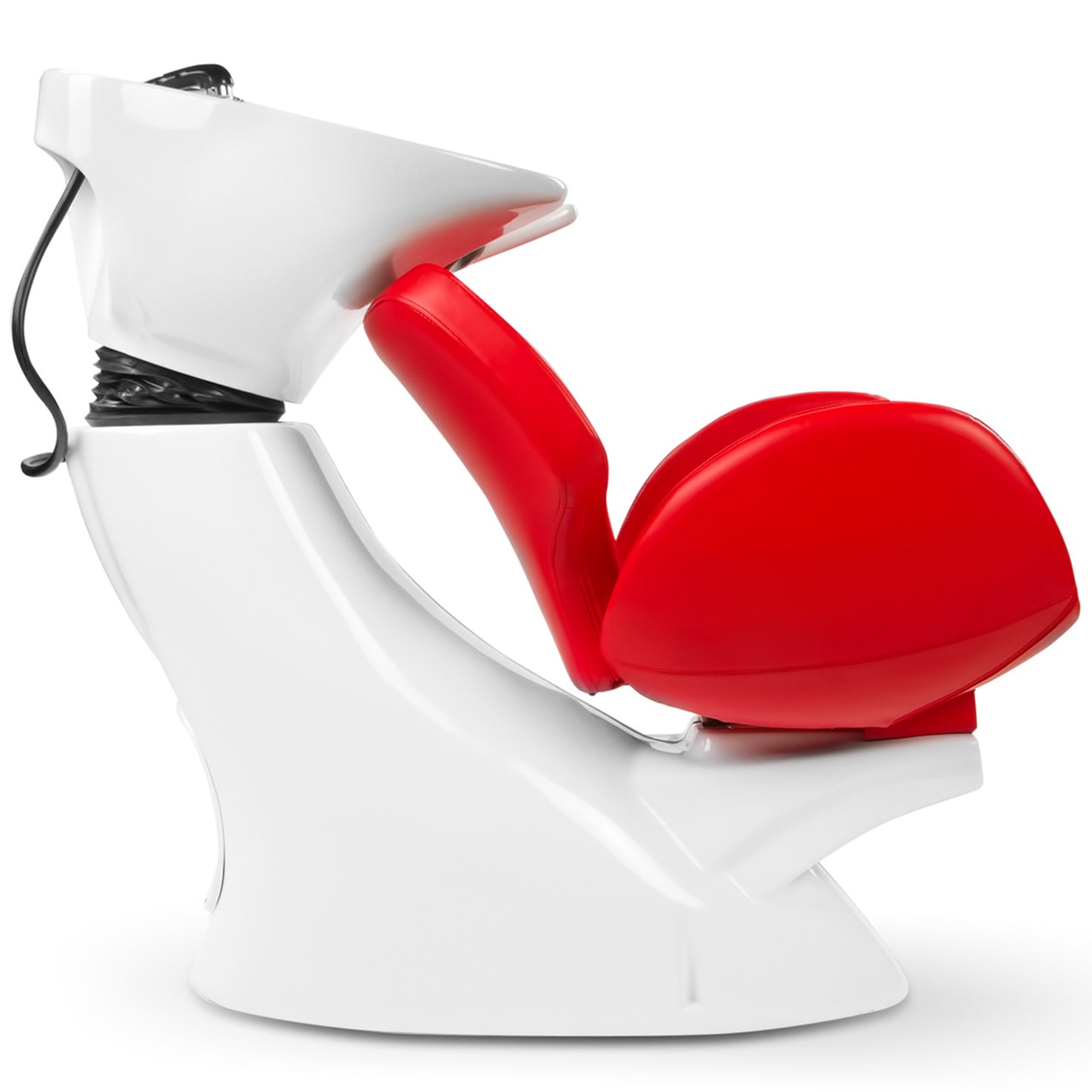 Friseurwaschsessel weiß / rot 256112