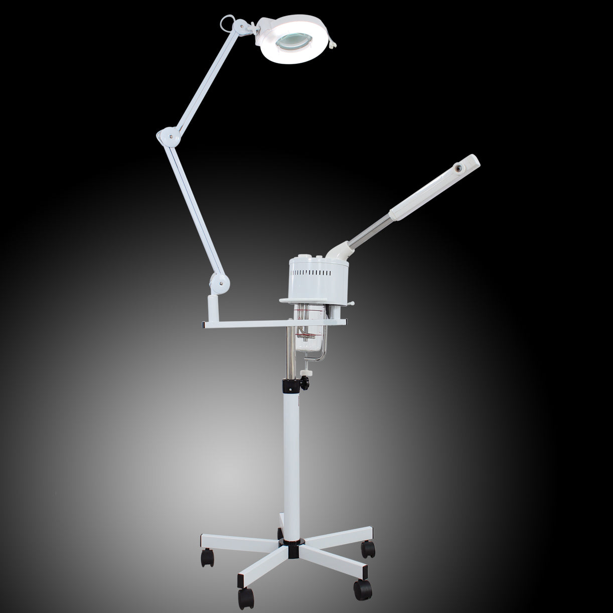 2in1 Vapozon & Lupenlampe Bedampfer mit Ozonlicht 2i1707