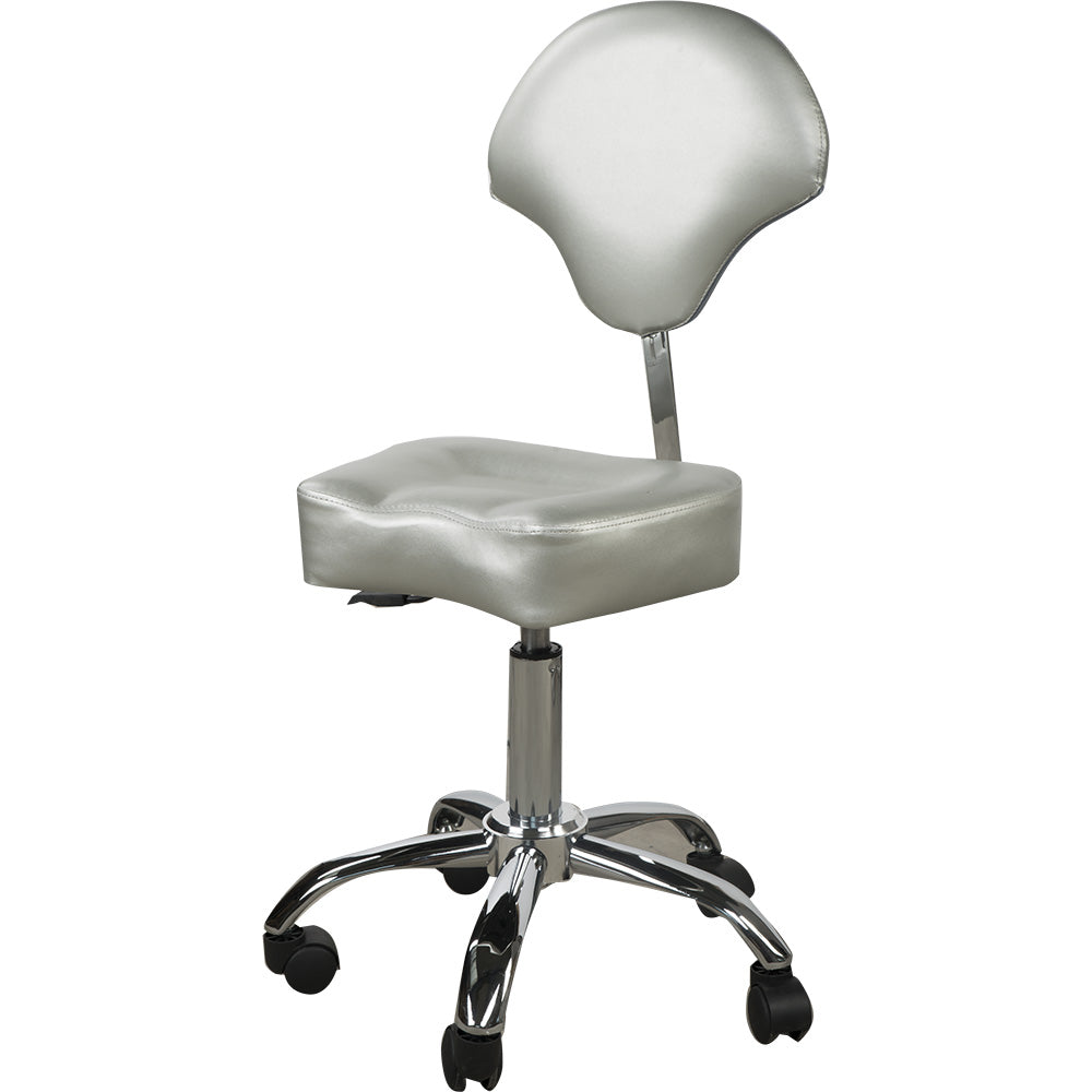 Arbeitshocker Silber-grau A23610A