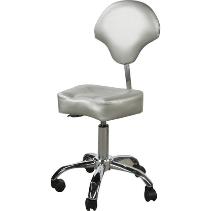 Arbeitshocker Silber-grau A23610A