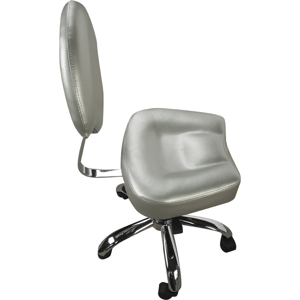 Arbeitshocker Silber-grau A23610A