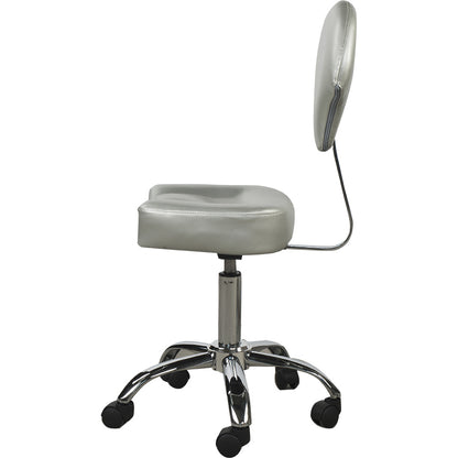 Arbeitshocker Silber-grau A23610A