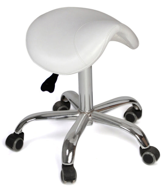Arbeitsstuhl Sattelhocker weiß A00841