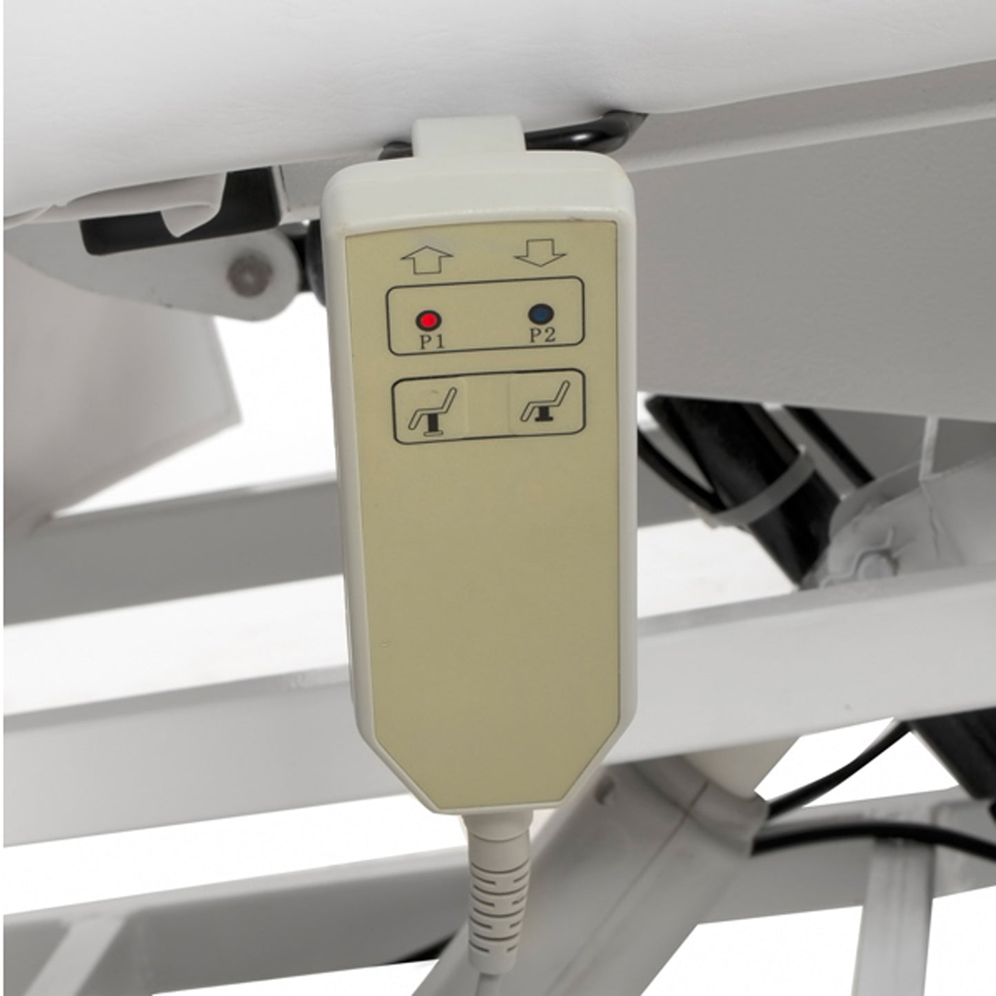 Elektischer Fußpflegestuhl weiß-grau F23706