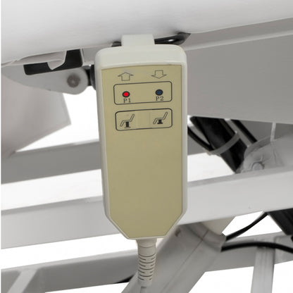 Elektischer Fußpflegestuhl weiß-grau F23706